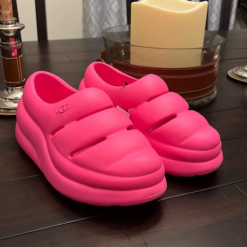 Ugg Australia Sport Yeah Clogs Shoes Sandals New Pink Women’s Size 7